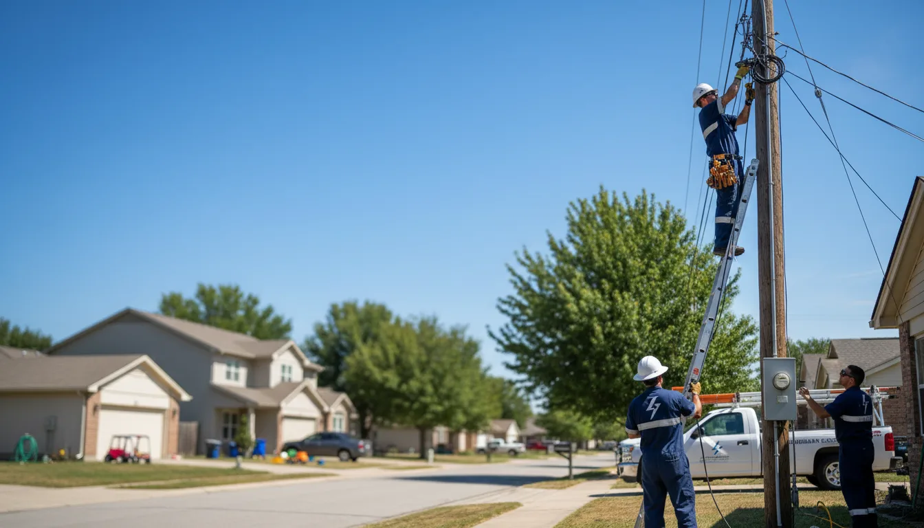 Residential electrician providing installation services in Dover, NC